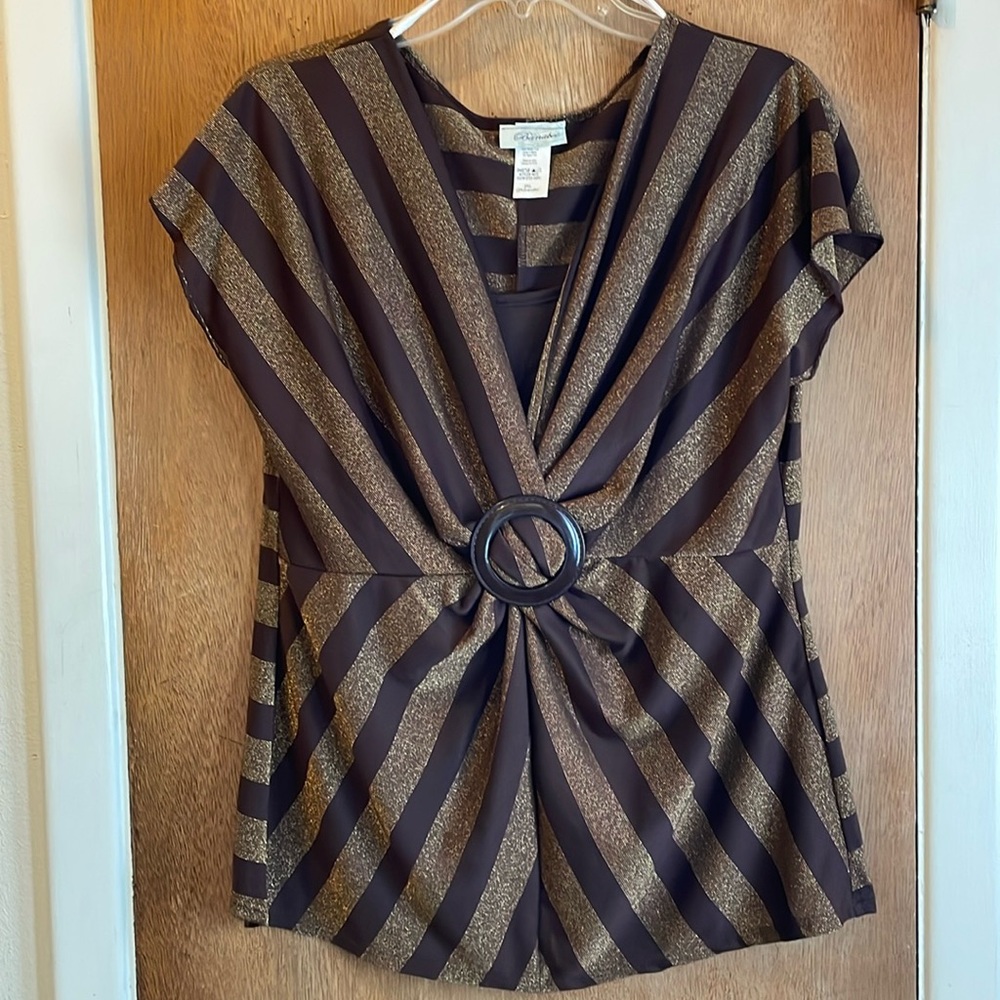 Banabee Woman’s Dress Blouse Sz 2XL Made In USA